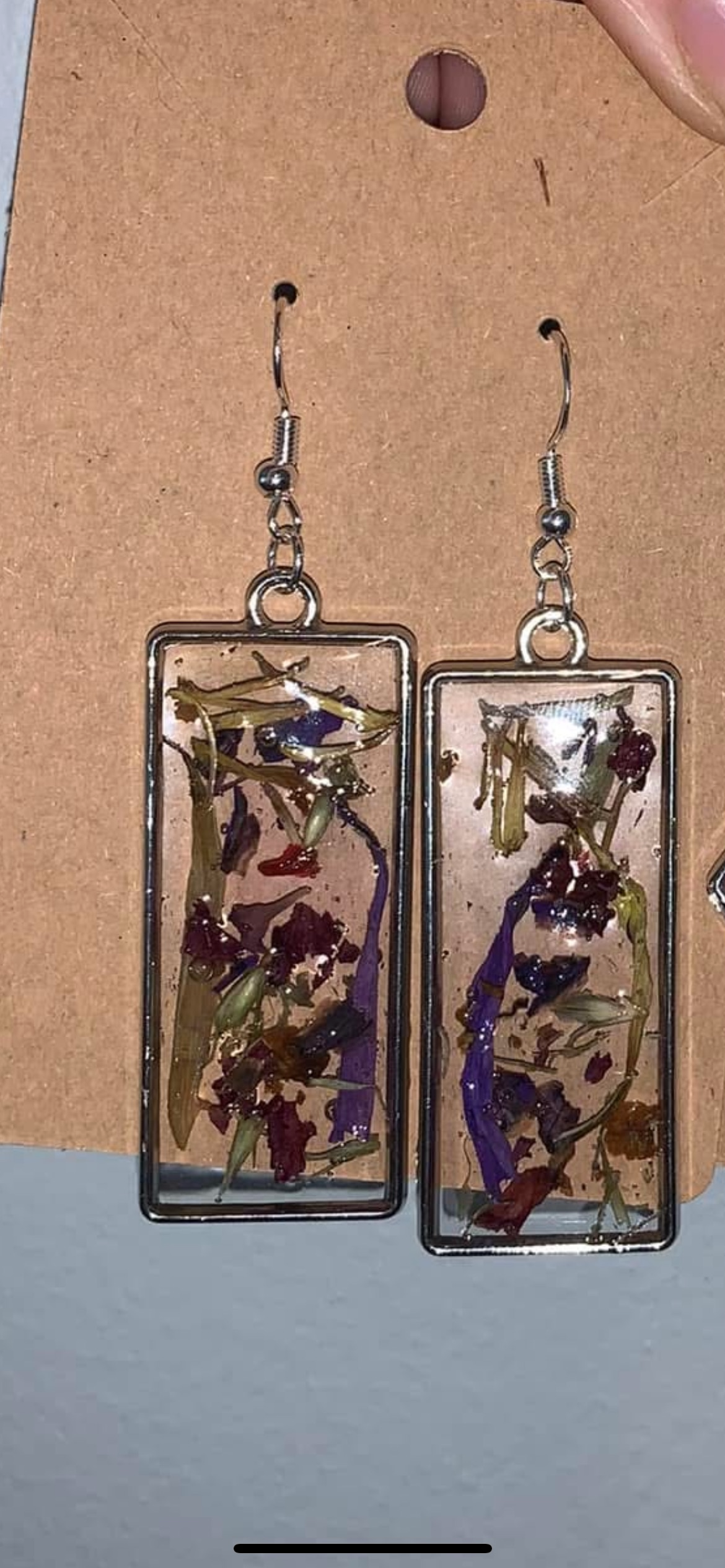 Bezel Earrings