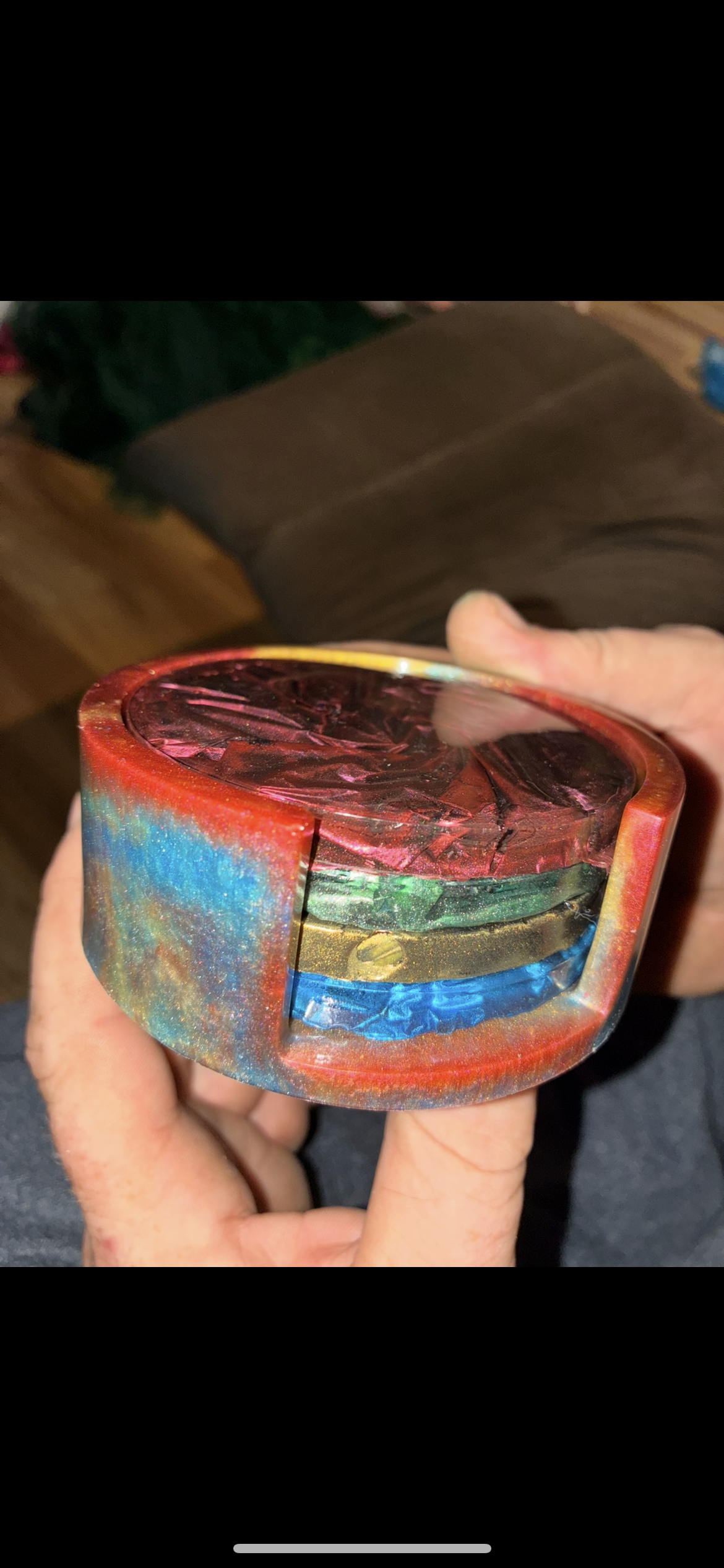 4 Coaster Set w/ Matching Holder