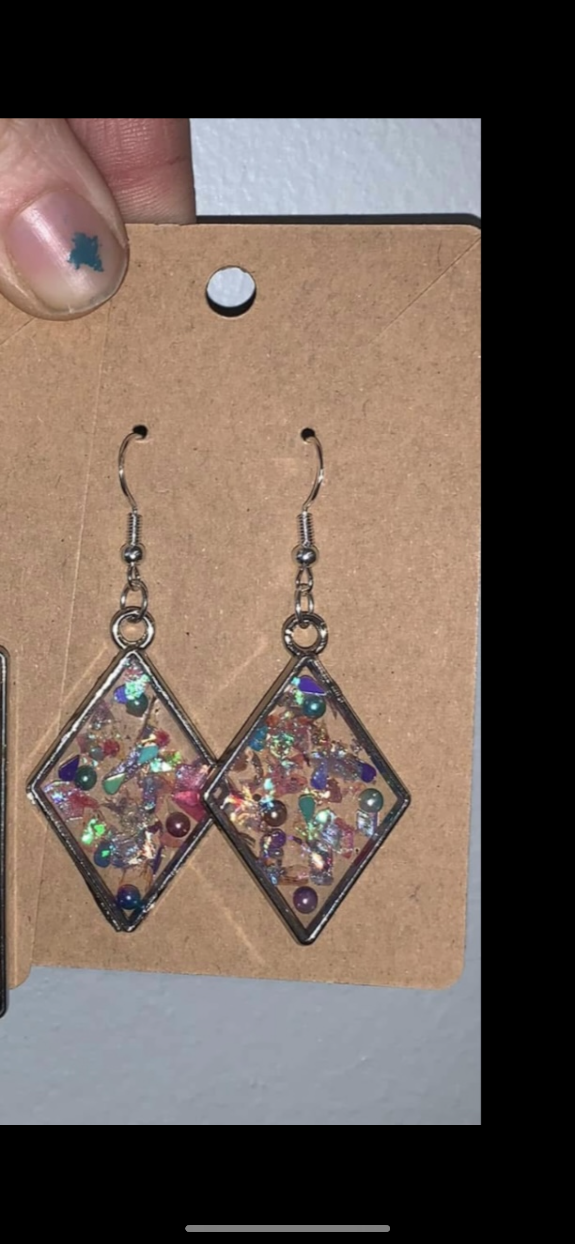 Bezel Earrings